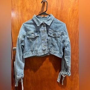 Nasty Gal Denim Crop Top Jean Jacket